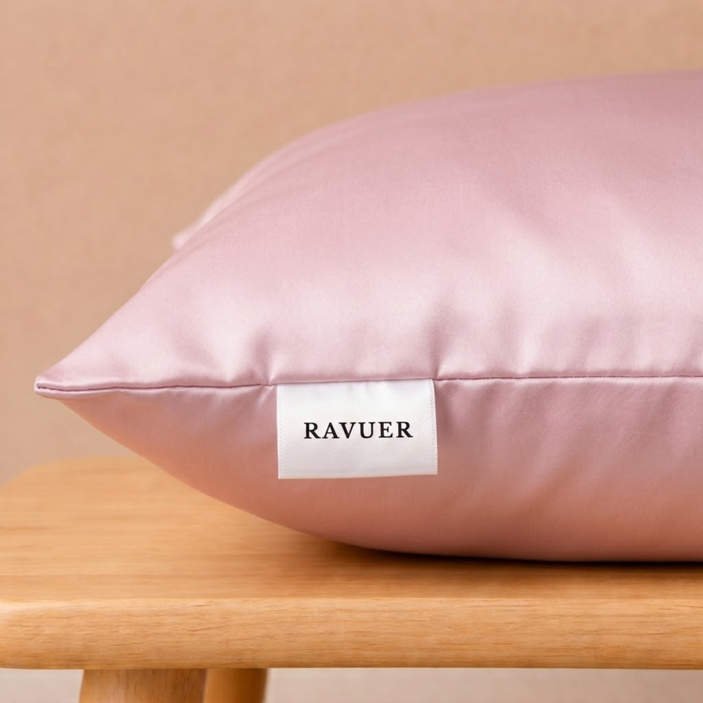 Ravuer Kussensloop - Taupe Rose